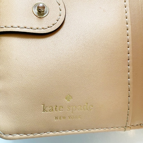 Kate Spade small Rose Gold Pebbled Leather Wallet - Picture 7 of 8